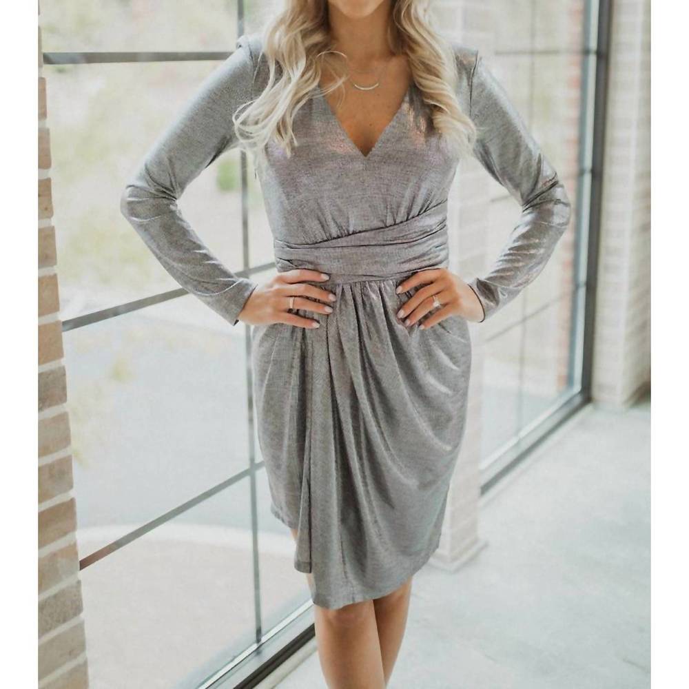 NEW HOW VERY LOVED disco moods dress in silver